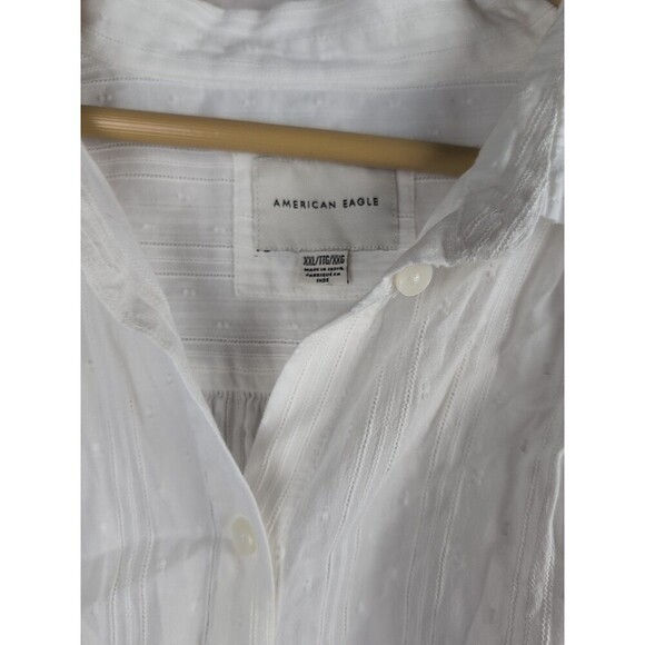 American Eagle XXL Go Big Oversized shirt cover Up Pool button blouse Top 187 - Picture 11 of 11